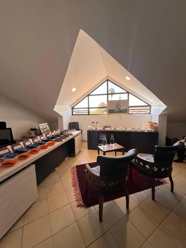 The cupping room in Nairobi